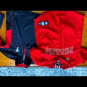 Phillies youth jersey and shirt